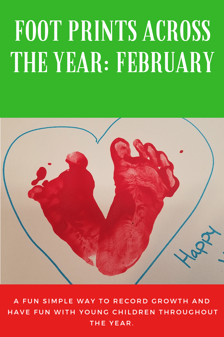 Foot Prints Across The Year February Pinterest