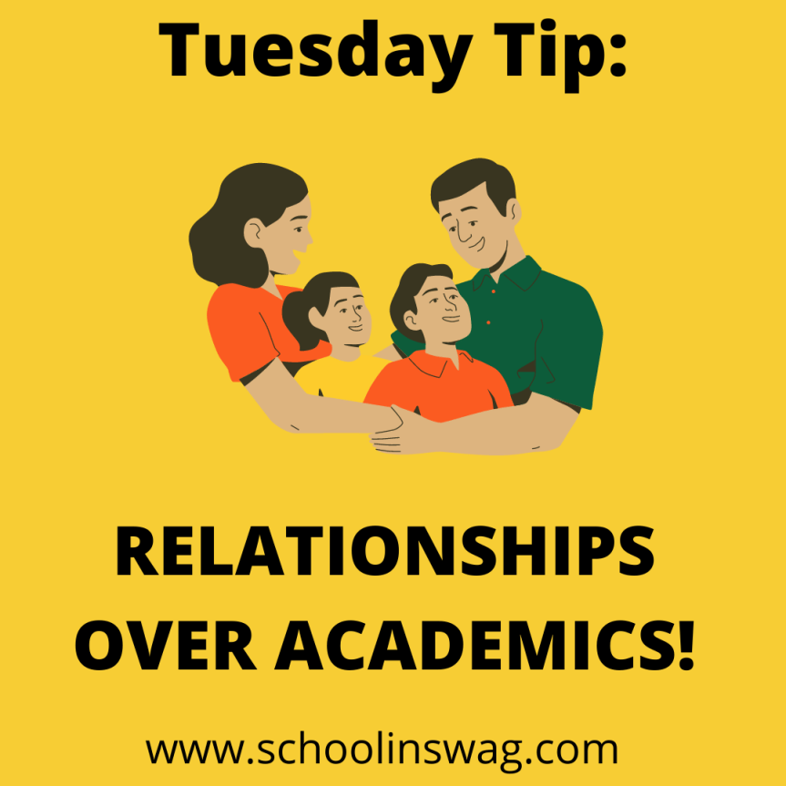 Tuesday Tips: Relationships Over&nbsp;Academics